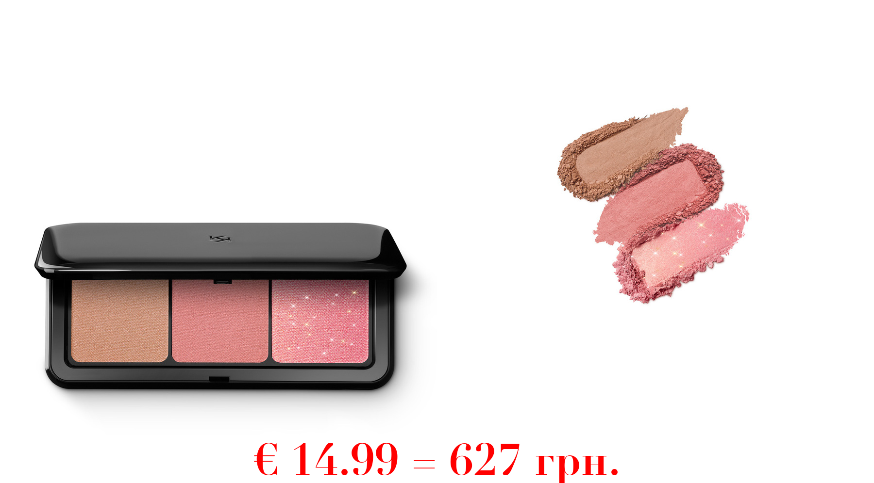 multi finish trio blush & bronzer palette