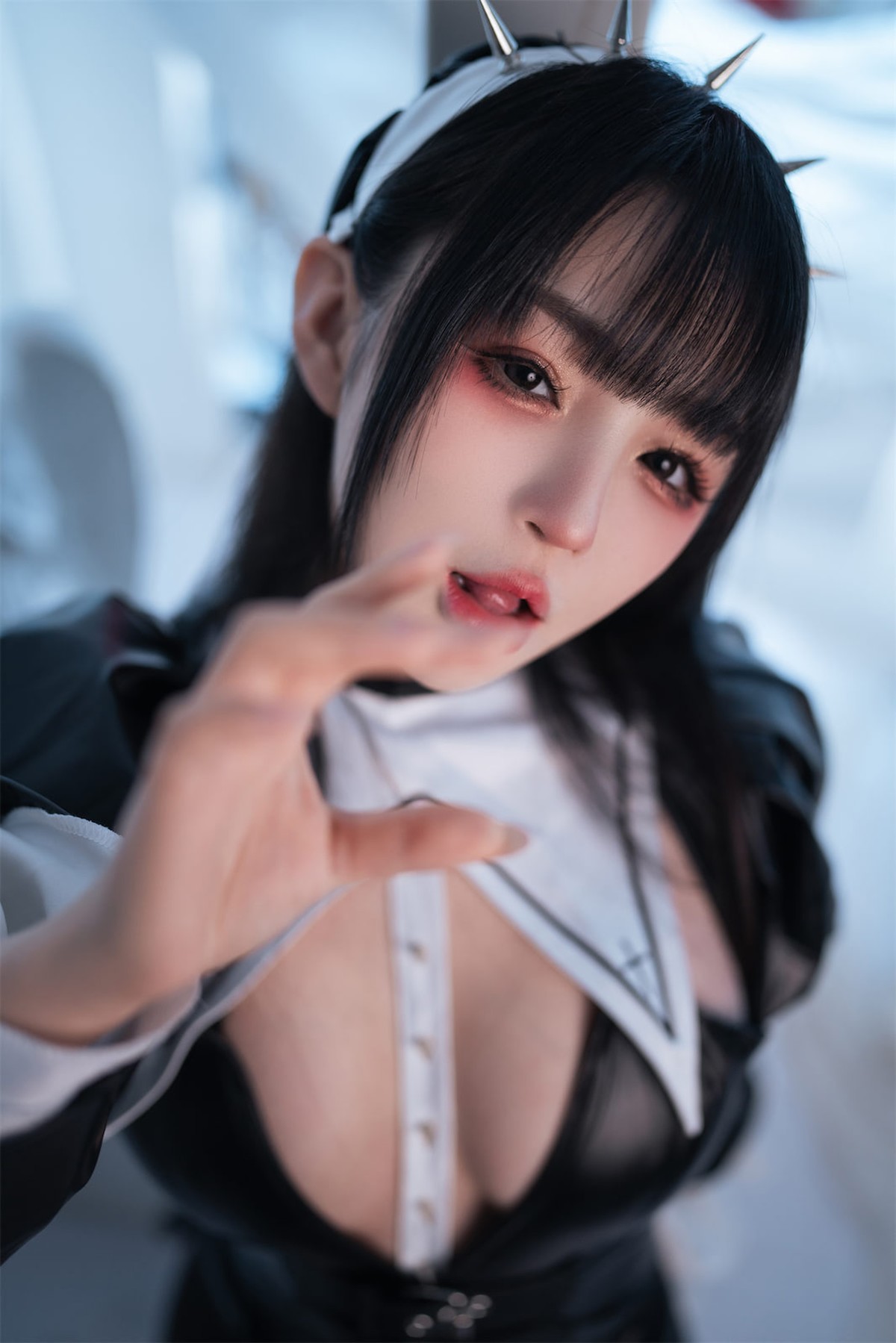 Cosplay 桜井宁宁 皮衣修女 33