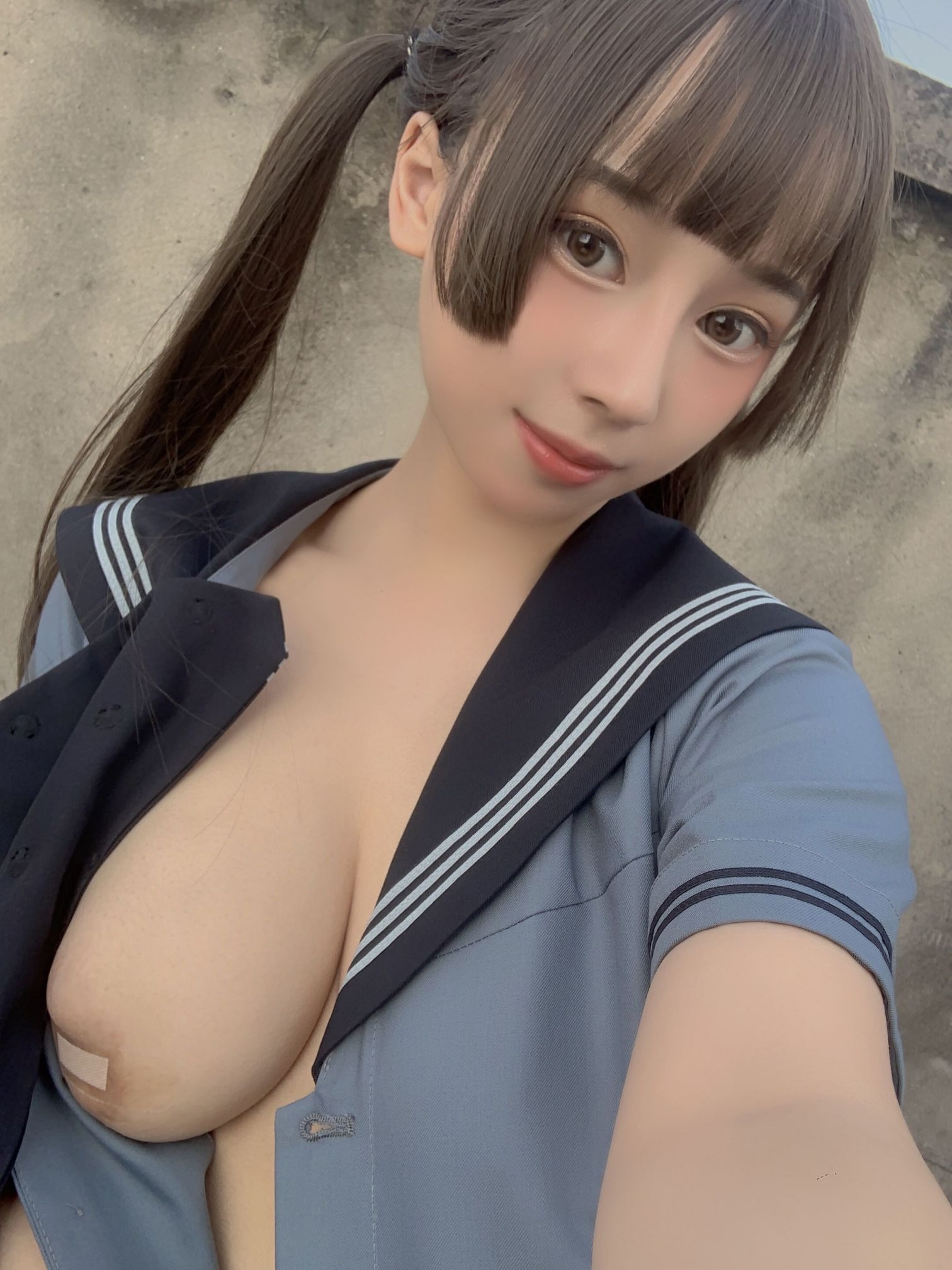 胡桃喵 天台的爱之告白 自拍（6月4号会员资源） 135