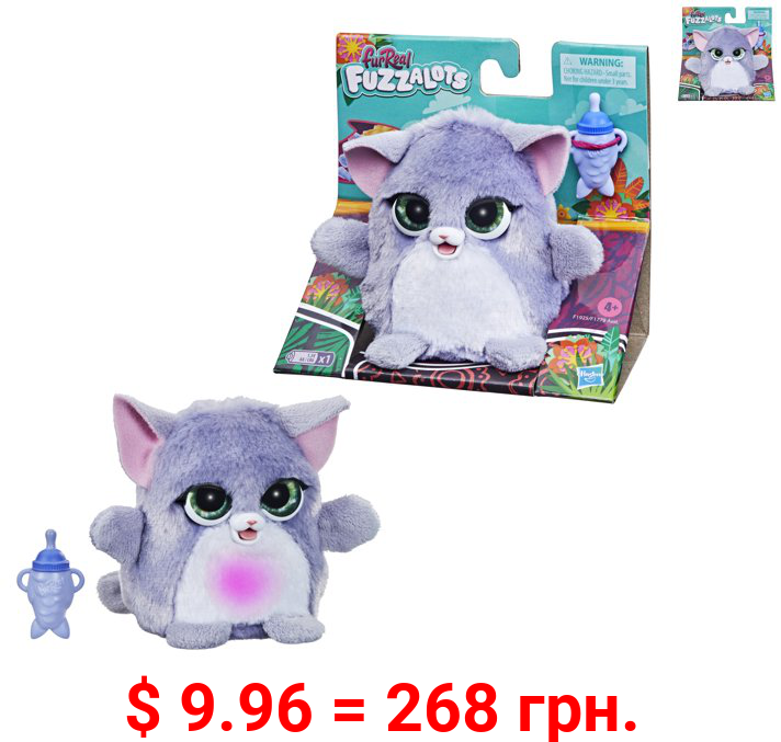 furReal Fuzzalots Kitty Color-Change Interactive Feeding Toy, Ages 4 and up