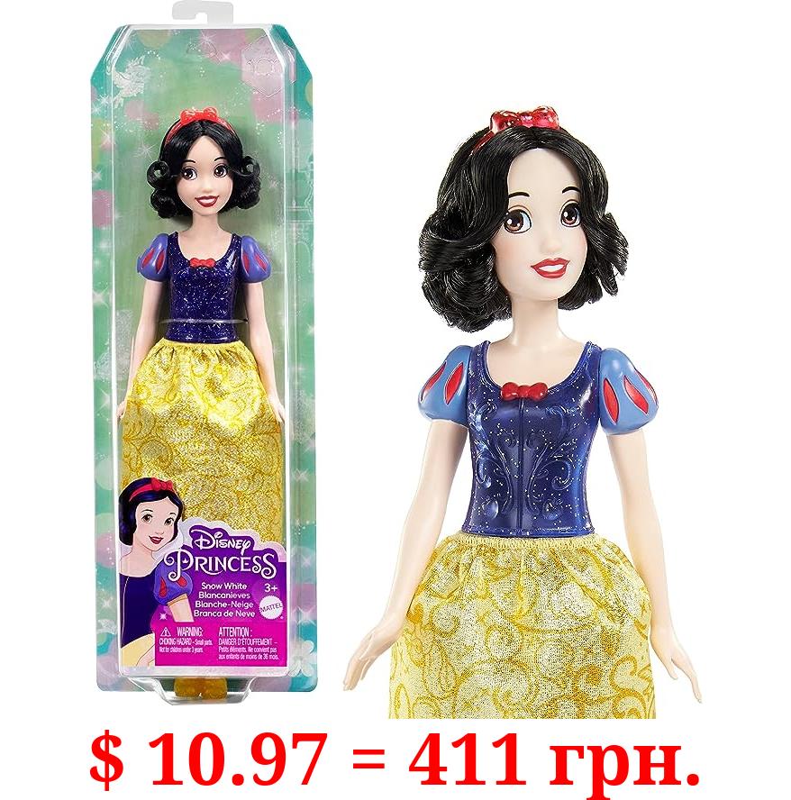 Mattel Disney Princess Dolls, Snow White Posable Fashion Doll with Sparkling Clothing and Accessories, Mattel Disney Movie Toys