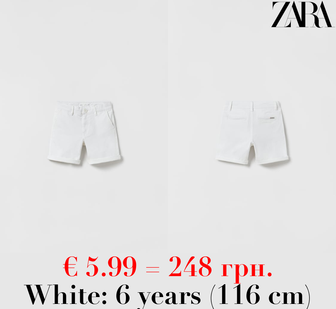 PLAIN CHINO BERMUDA SHORTS