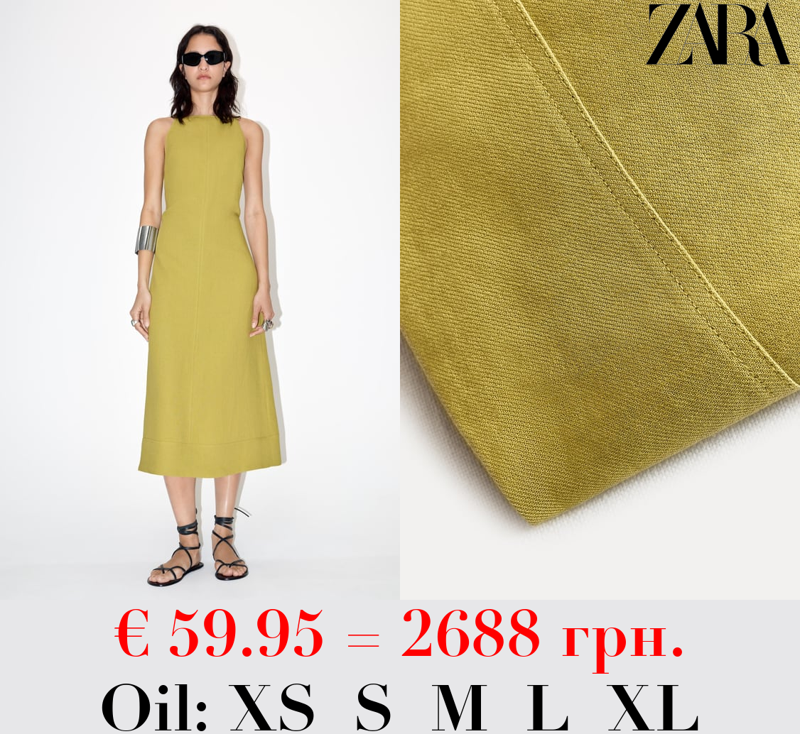 ZW COLLECTION LINEN BLEND DRESS