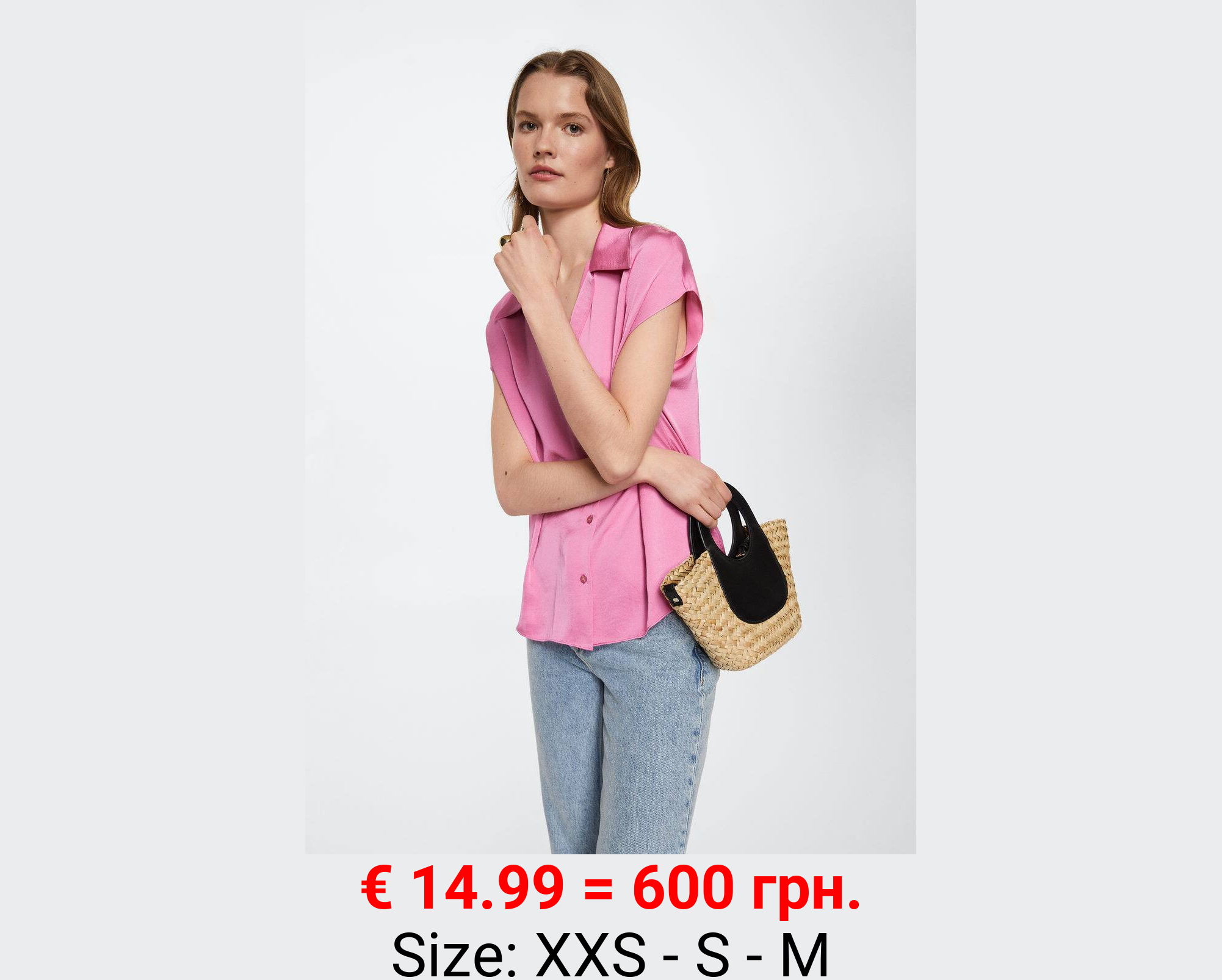 Camisa fluida satinada