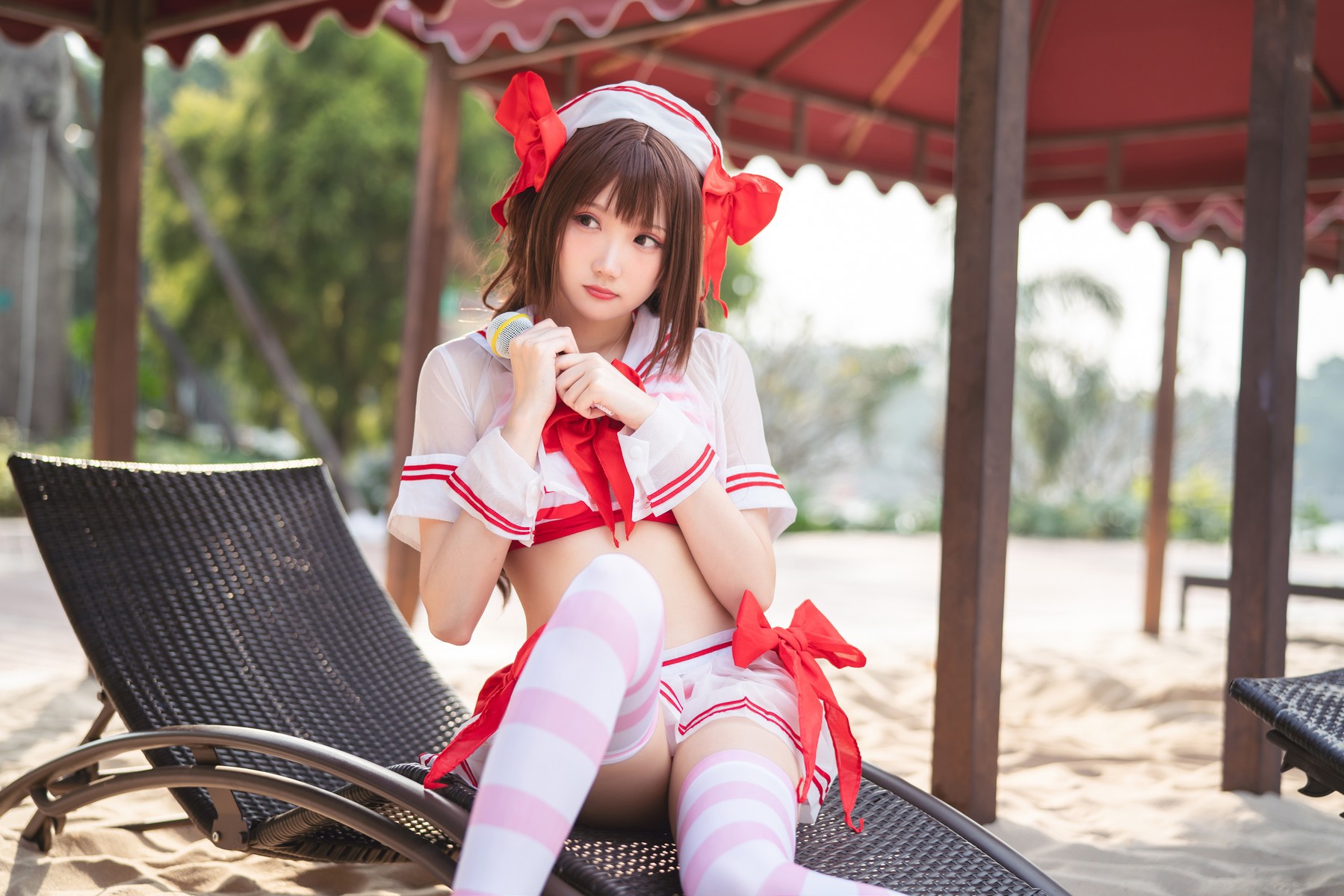 Cosplay 瓜希酱 岛村卯月 泳衣 26