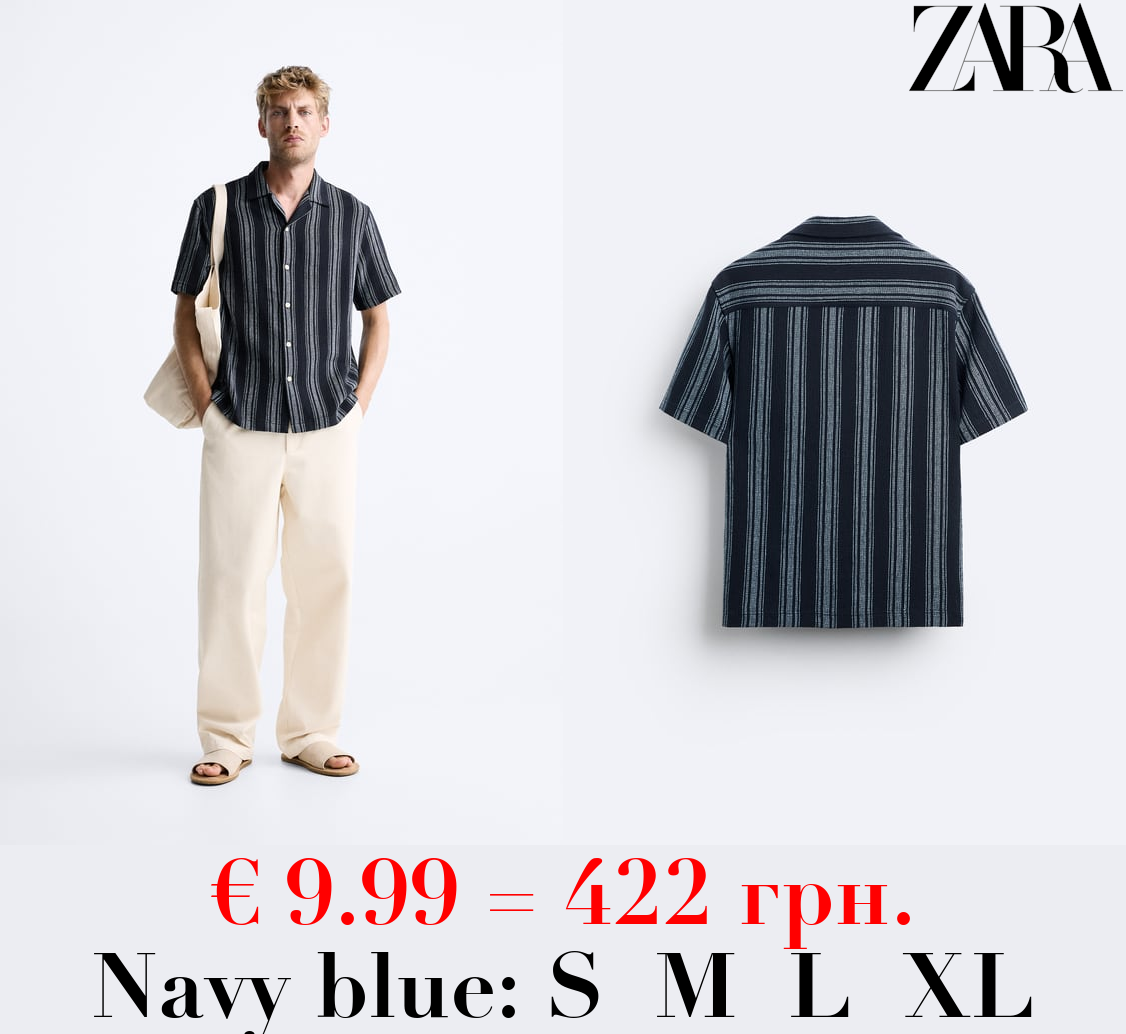 STRIPED TEXTURED SHIRT