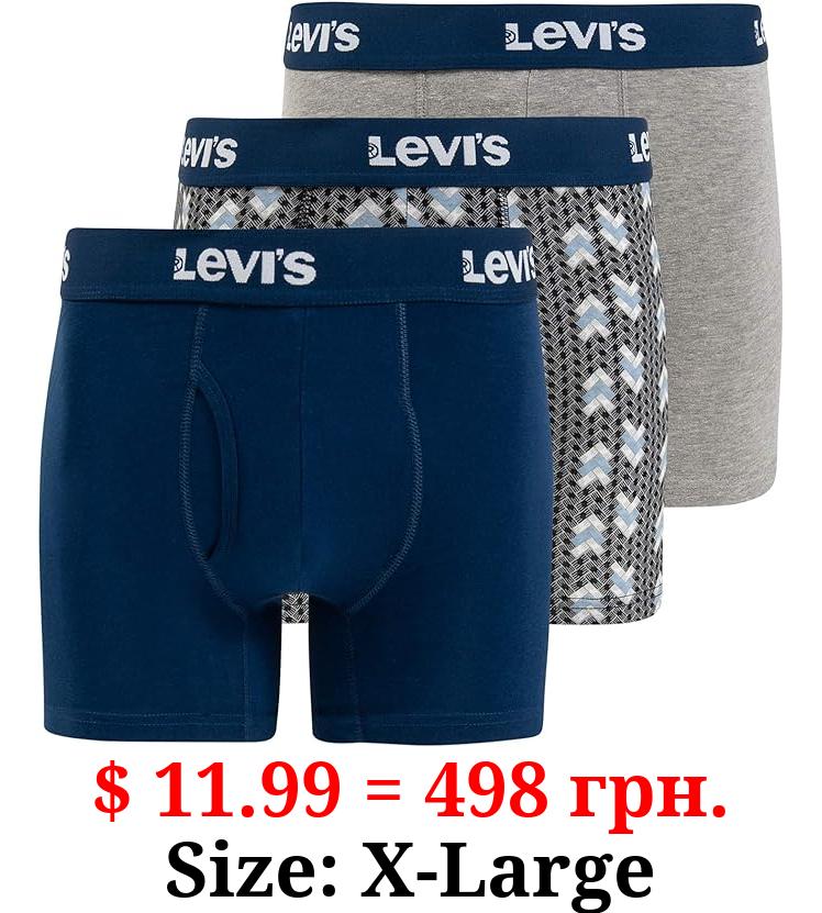 Levi's Boxer Briefs for Men, Cotton Stretch Breathable Men's Underwear 3 Pack