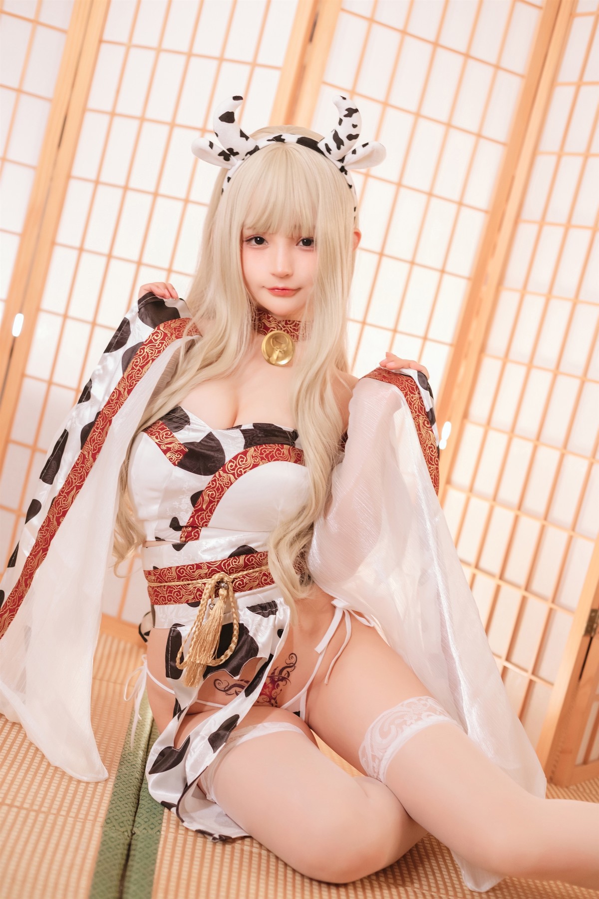 桜井宁宁 Cosplay 牛牛子和服 26