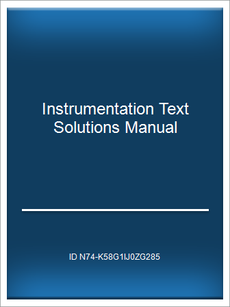 Mod Pdf Instrumentation Text Solutions Manual Telegraph