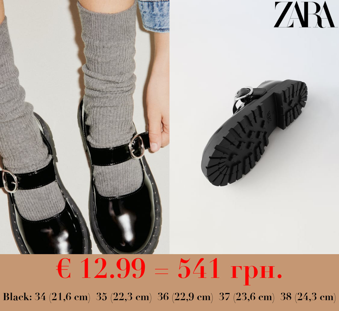 STUDDED MARY JANES WITH TRACK SOLES