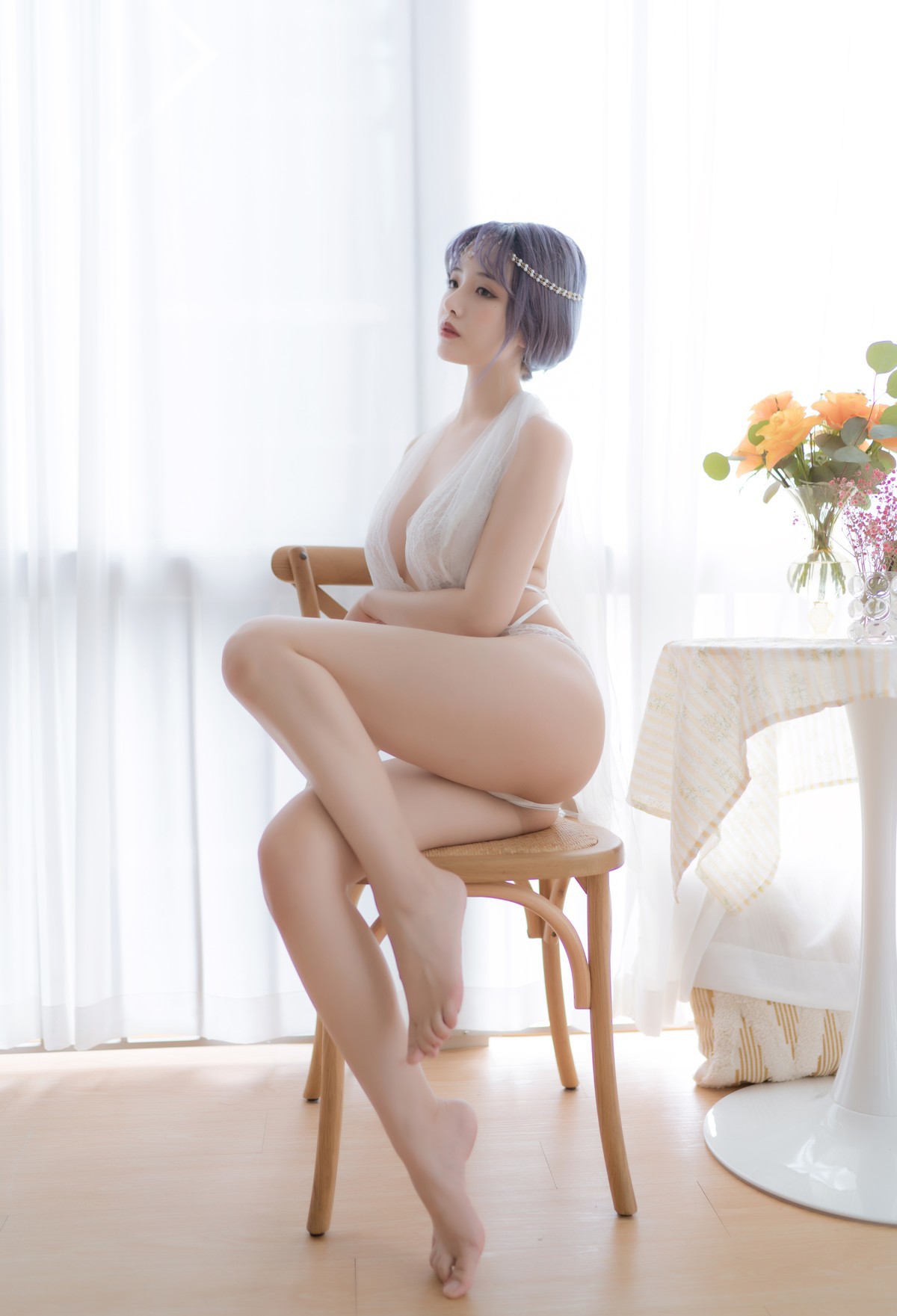 Cosplay 雯妹不讲道理 白色希腊 8