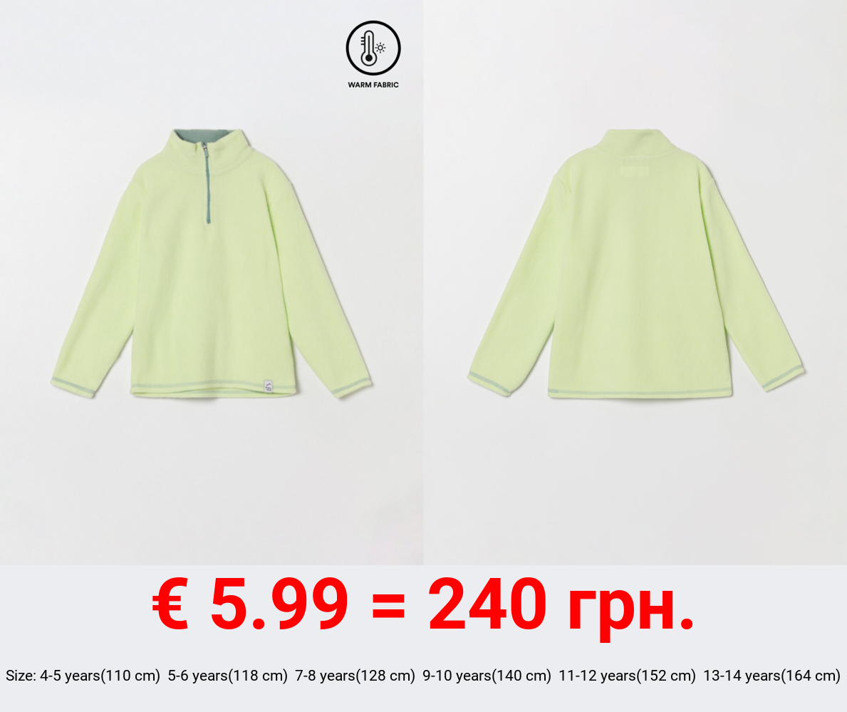 Fleece with zip