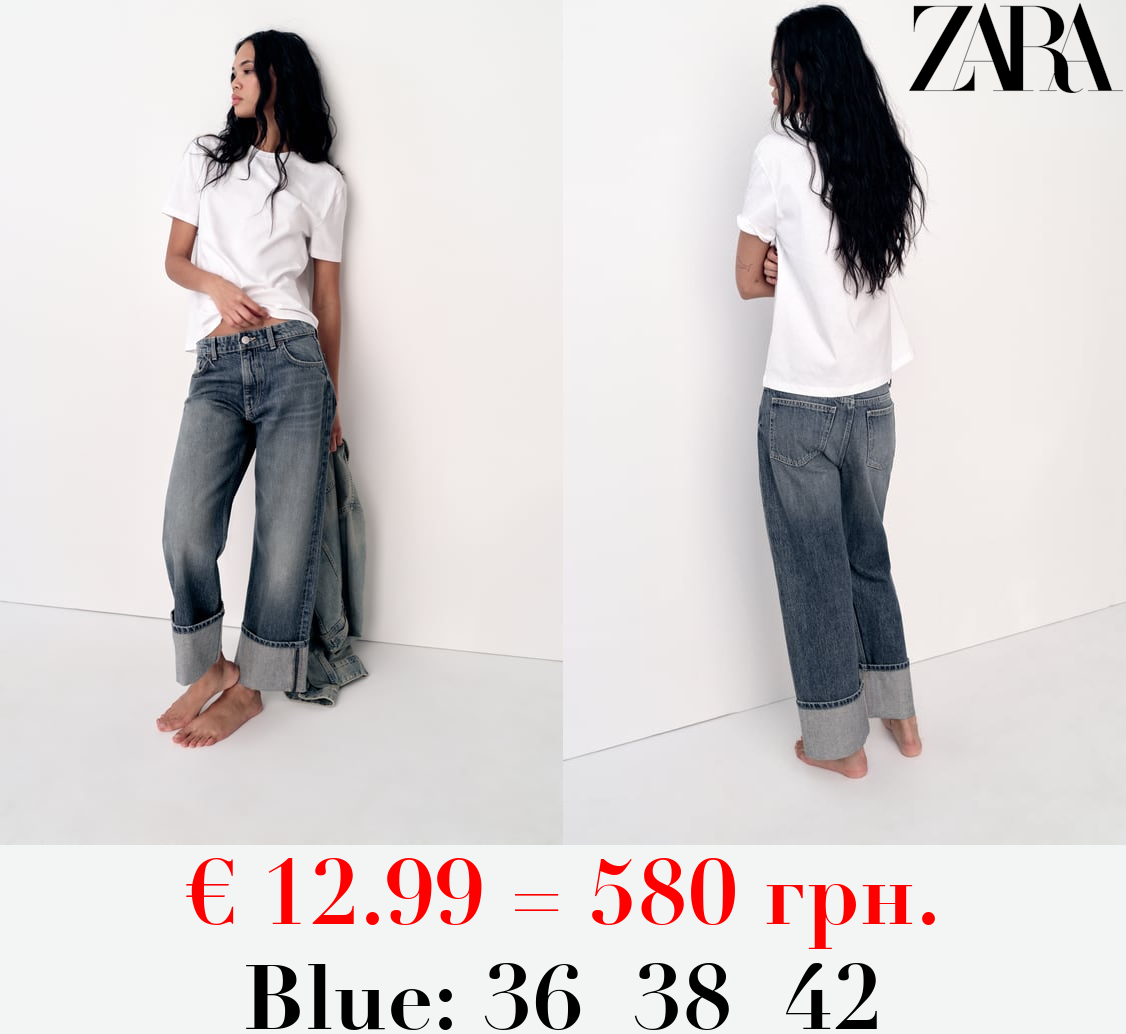 TRF STRAIGHT-LEG MID-RISE JEANS