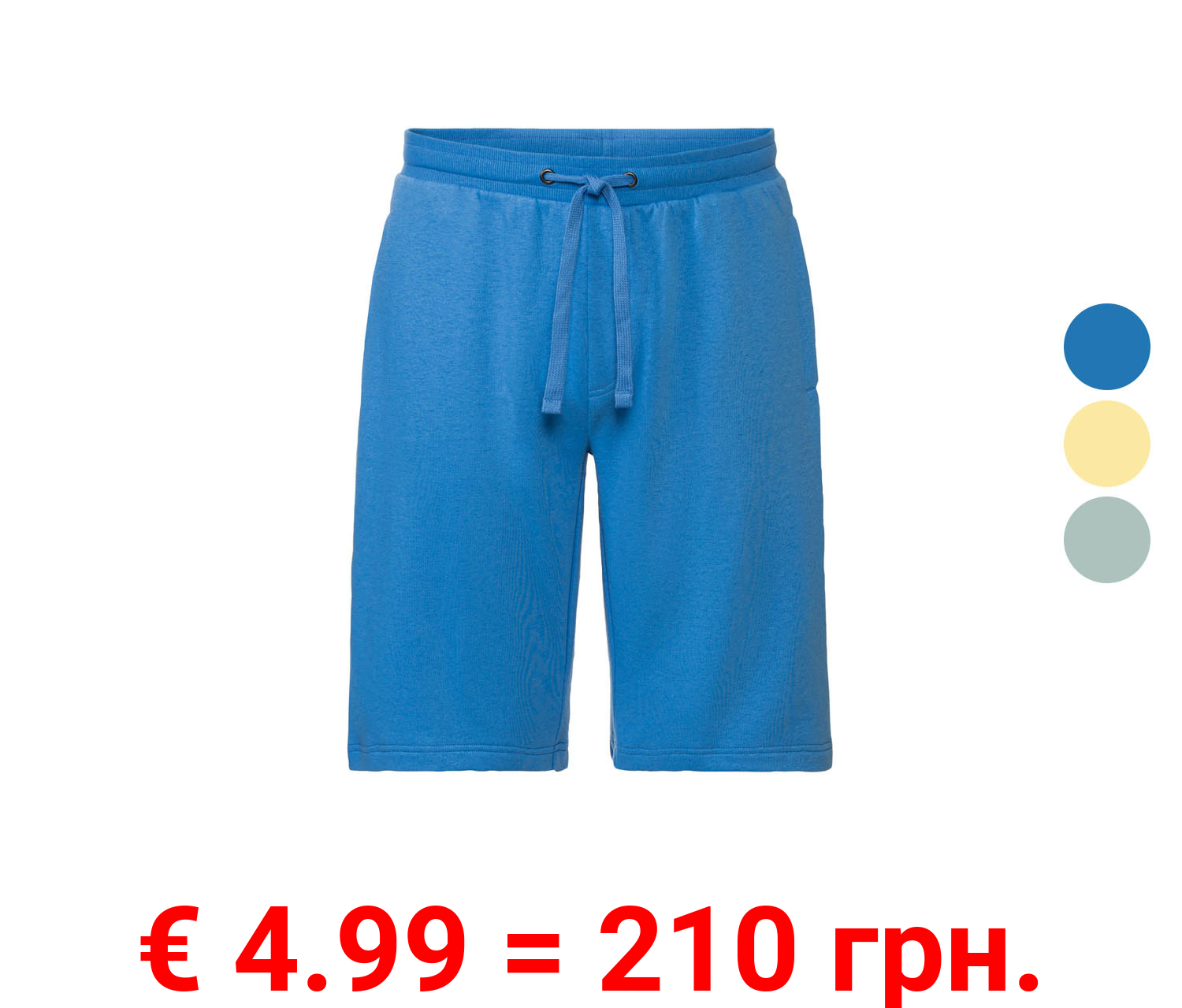 LIVERGY® Herren Sweatshorts, extra weiche Sweat-Qualität, mit Baumwolle
