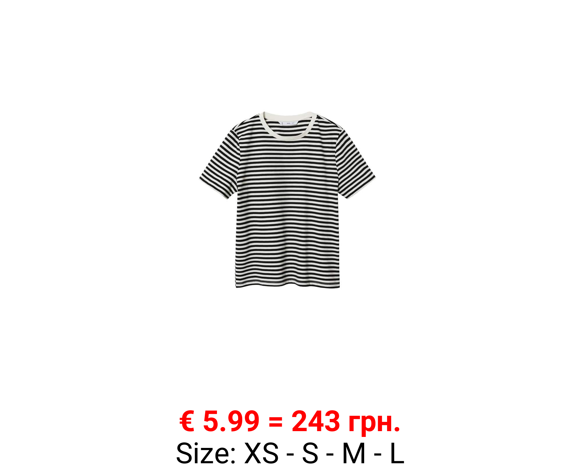 Camiseta algodón rayas