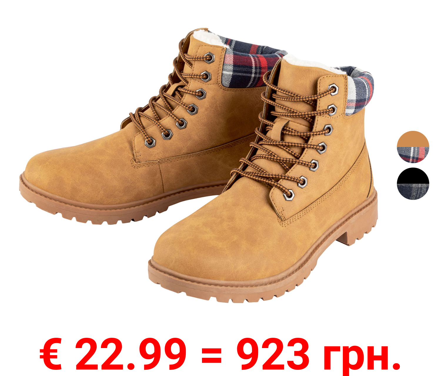 LIVERGY® Herren Schnürstiefel mit Warmfutter