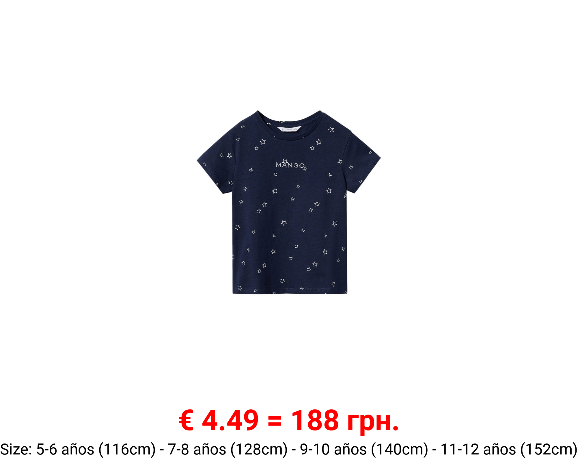 Camiseta estampada logo bordado