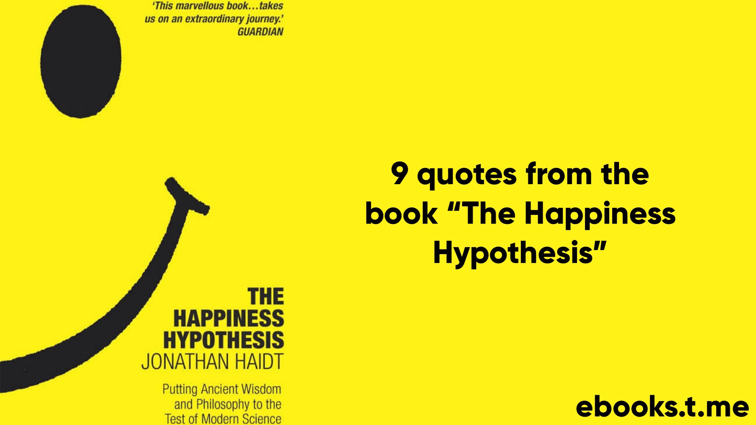 happiness hypothesis book citation