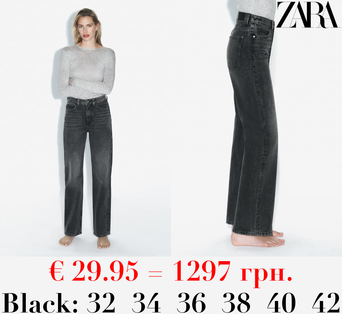 Z1975 STRAIGHT-FIT HIGH-WAIST FULL LENGTH JEANS