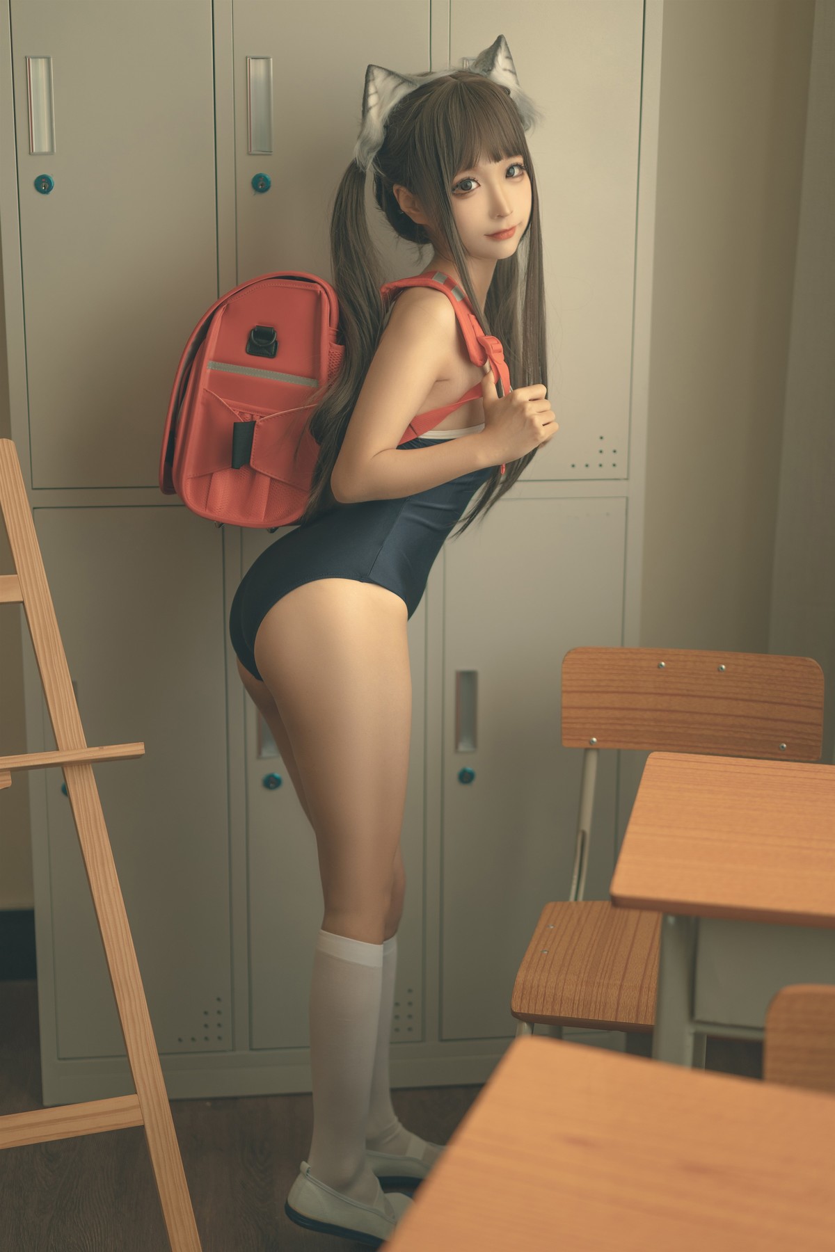蠢沫沫 Cosplay 放学后 32