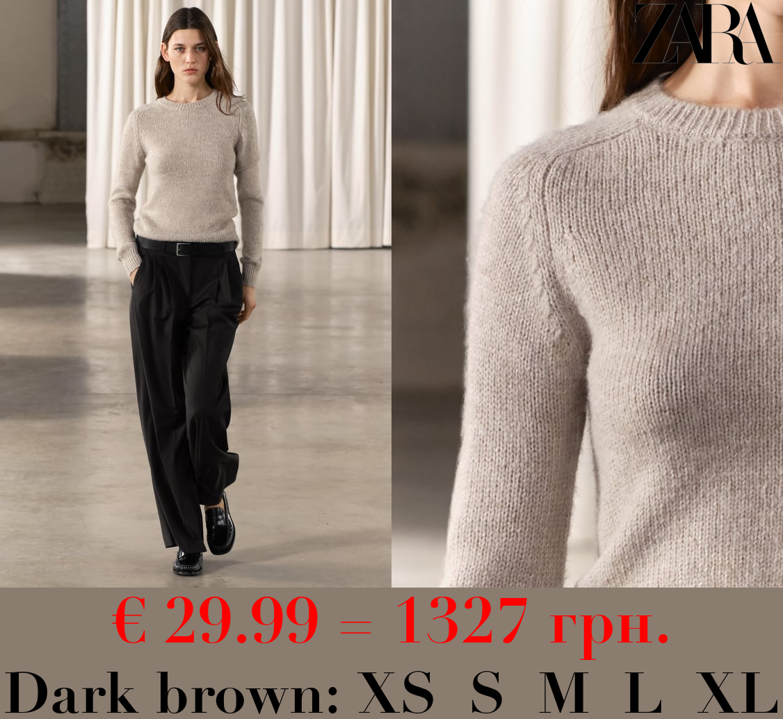 ZW COLLECTION DARTED MINIMALIST WOOL BLEND TROUSERS