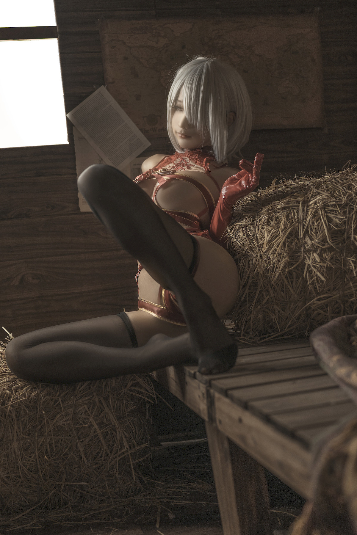 蠢沫沫 Cosplay 2B 圣诞 Christmas 9