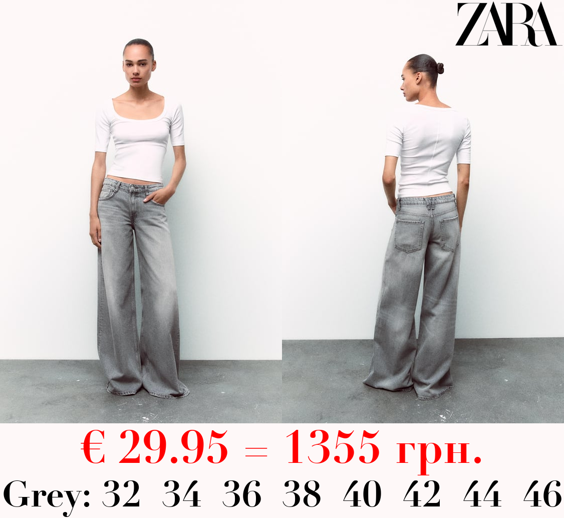 TRF ELEPHANT-LEG LOW-RISE JEANS