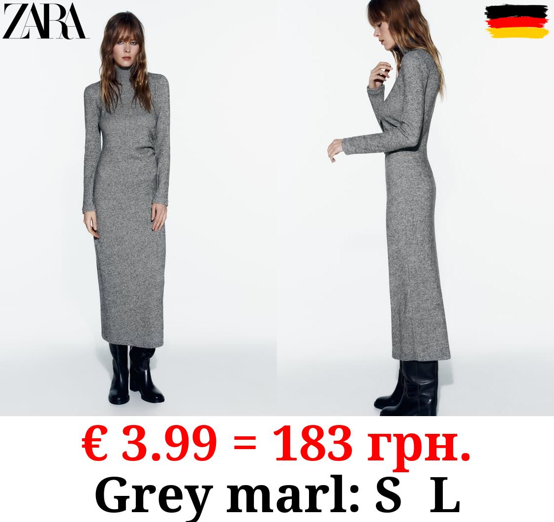 SOFT LONG DRESS WITH GATHERED DETAIL