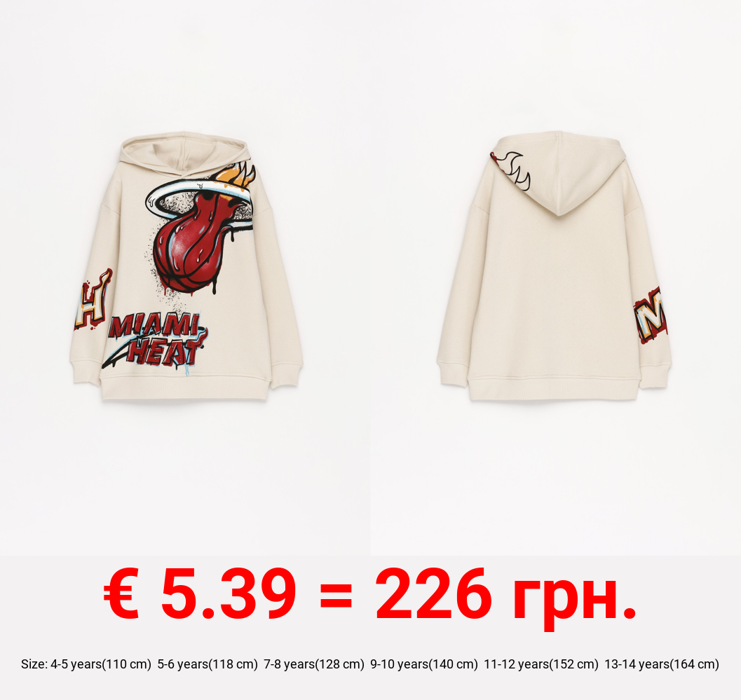 Plush Miami Heats NBA Bermuda sweatshirt