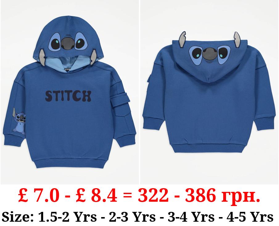Disney Lilo & Stitch Blue Character Hoodie