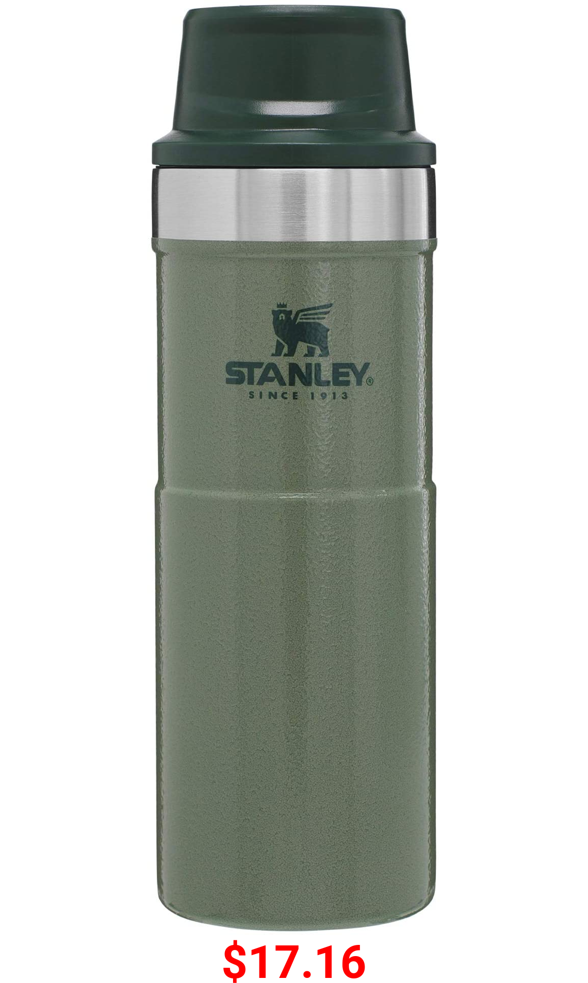 Stanley Classic Trigger Action Travel Mug 12, 16, 20 oz – Hot & Cold Thermos – Double Wall Vacuum Insulated Tumbler for Coffee, Tea & Drinks – BPA Free Stainless-Steel