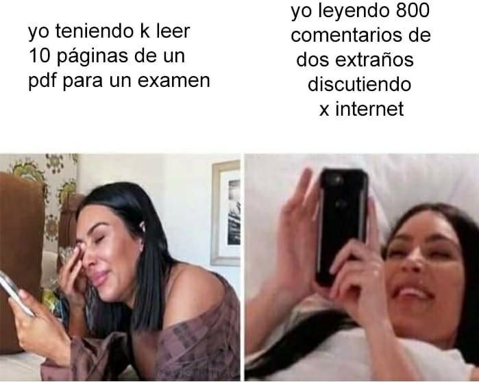 Leer un examen vs leer una discusión