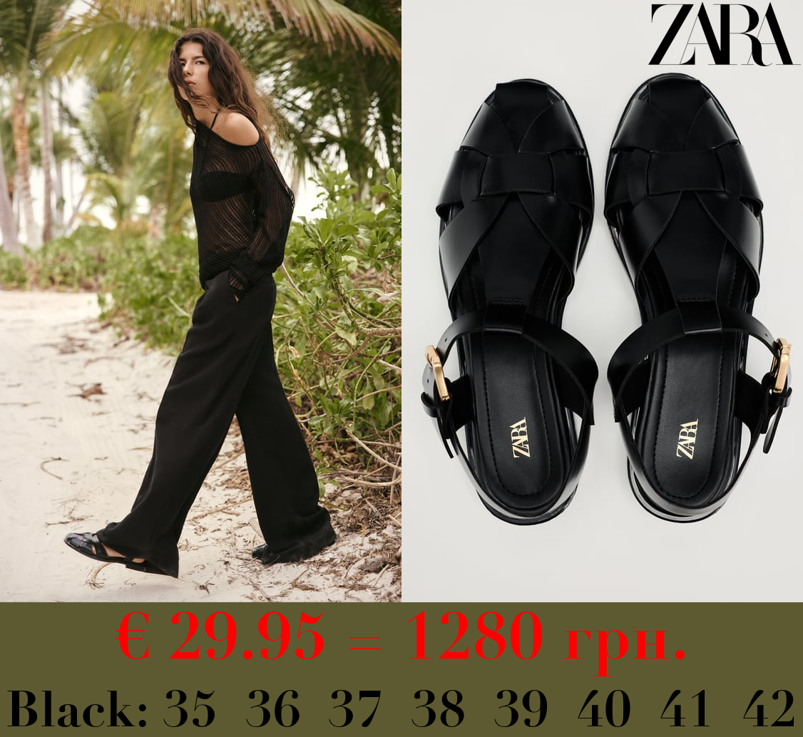 FLAT-SOLE SANDALS