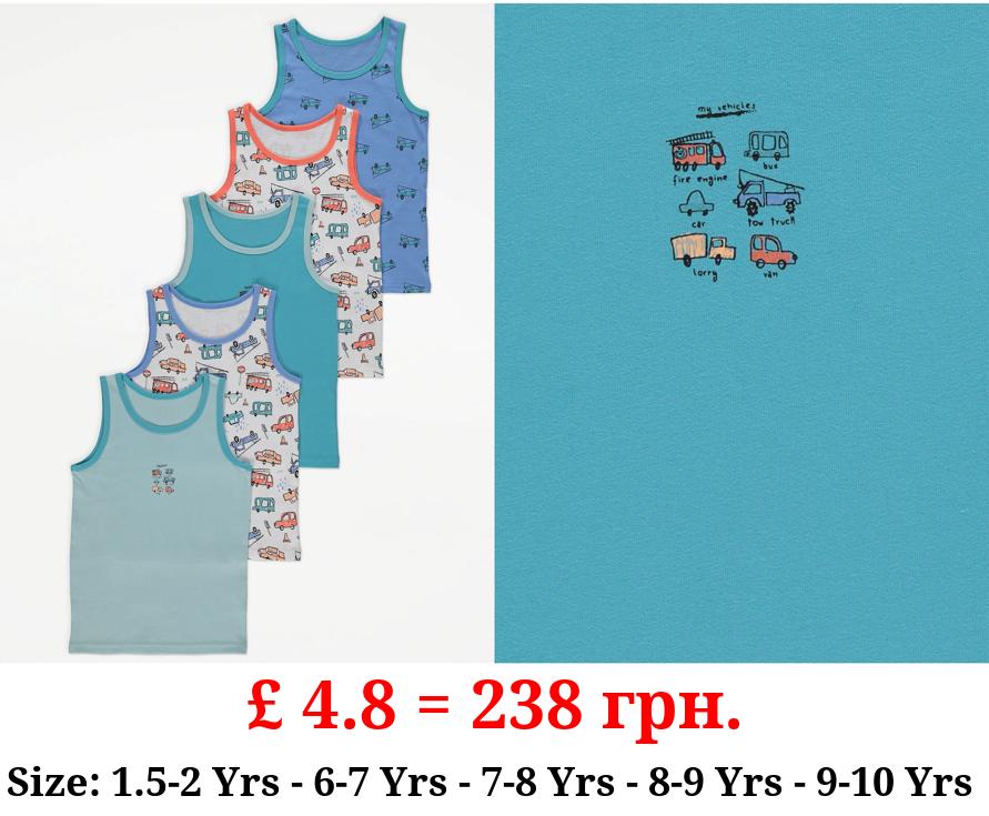 Transport Print Vests 5 Pack
