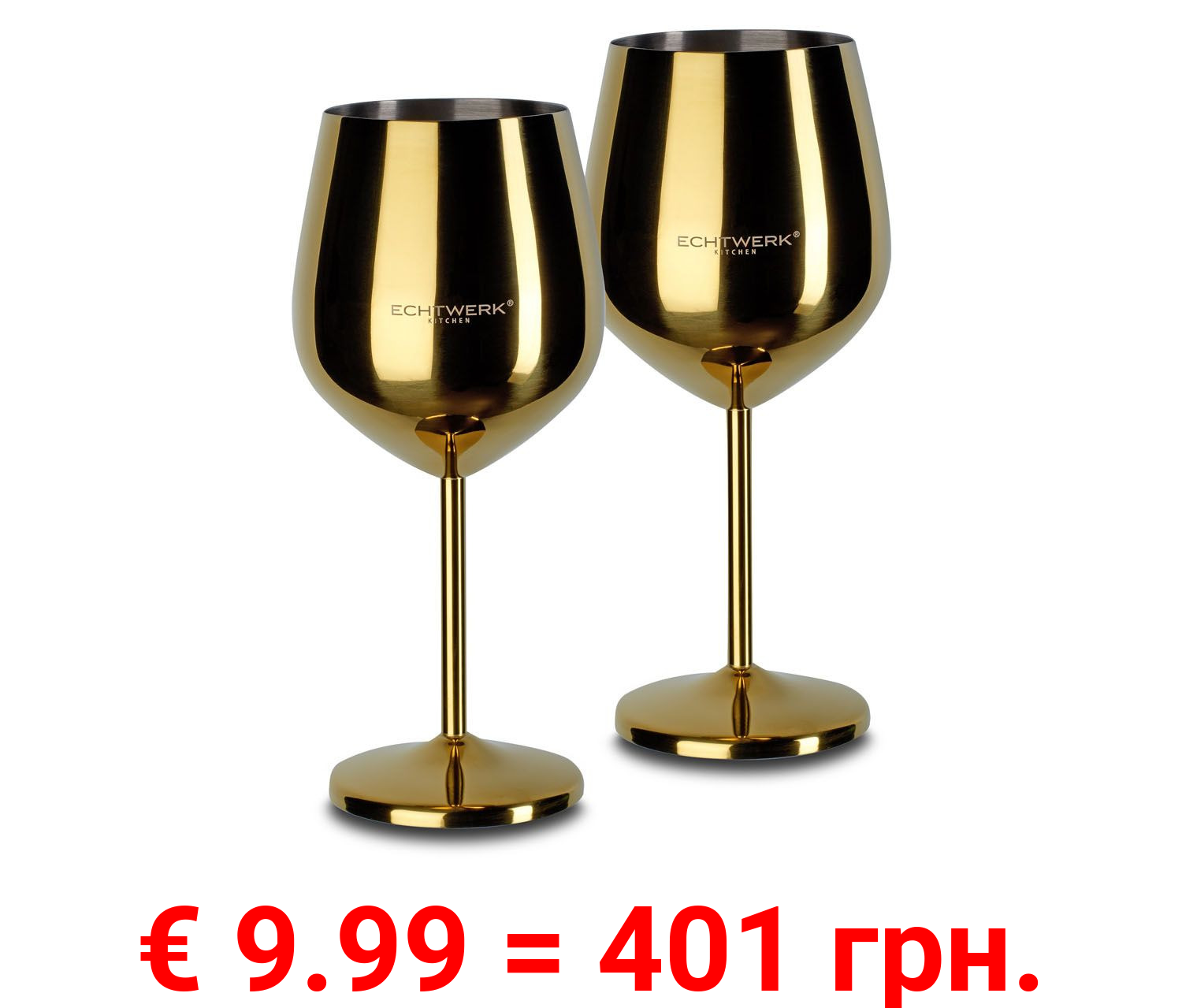 ECHTWERK Edelstahlgläser 0,5l