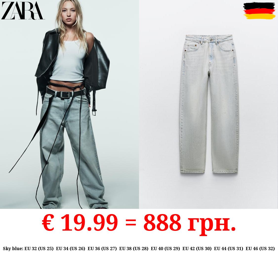 MID-RISE TAILORED BALLOON JEANS