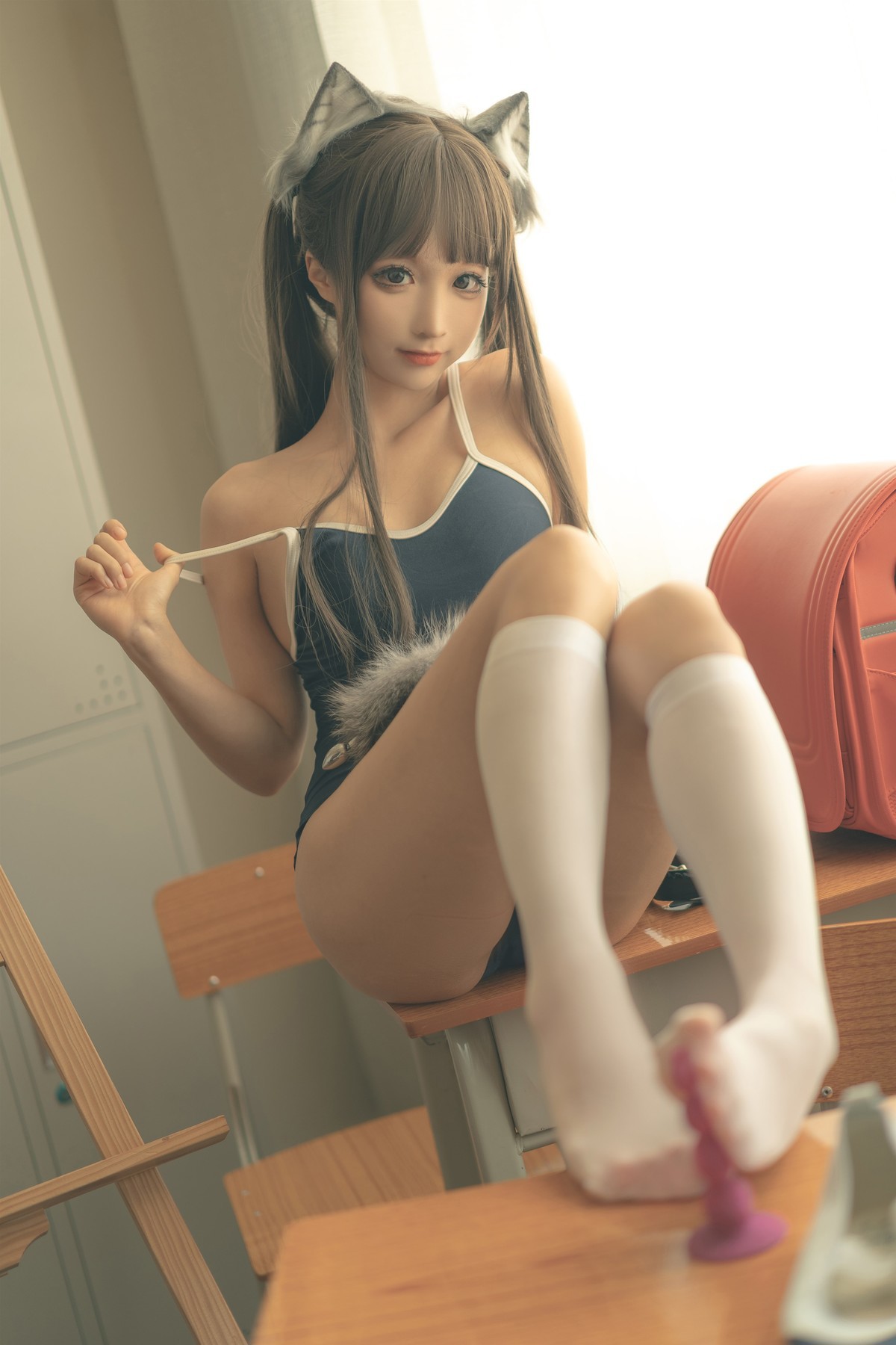蠢沫沫 Cosplay 放学后 49