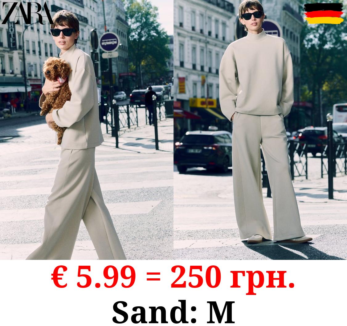 INTERLOCK HIGH NECK SWEATSHIRT