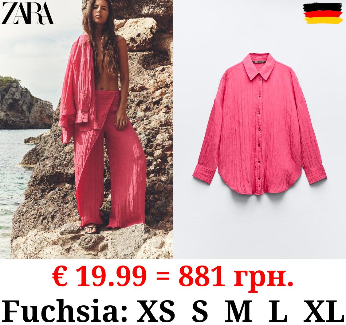 CREASED-EFFECT SHIRT