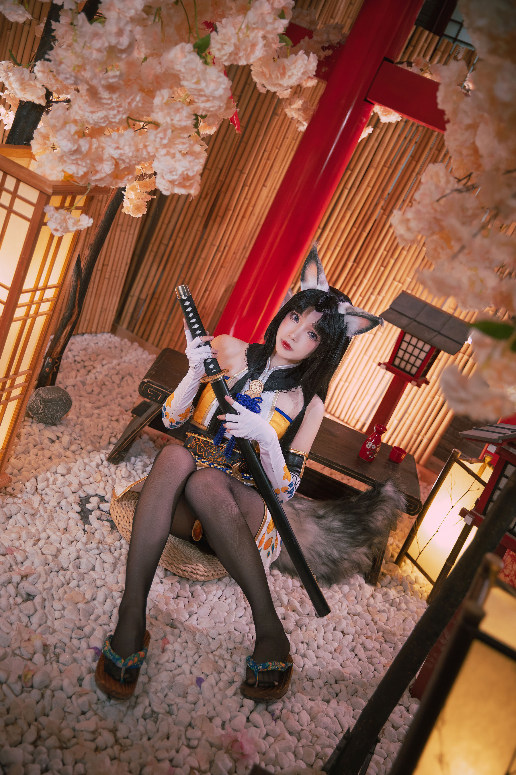 [福利COS]_动漫博主雪晴Astra_-_永劫无间_黑丝胡桃-写真图集共24P 7