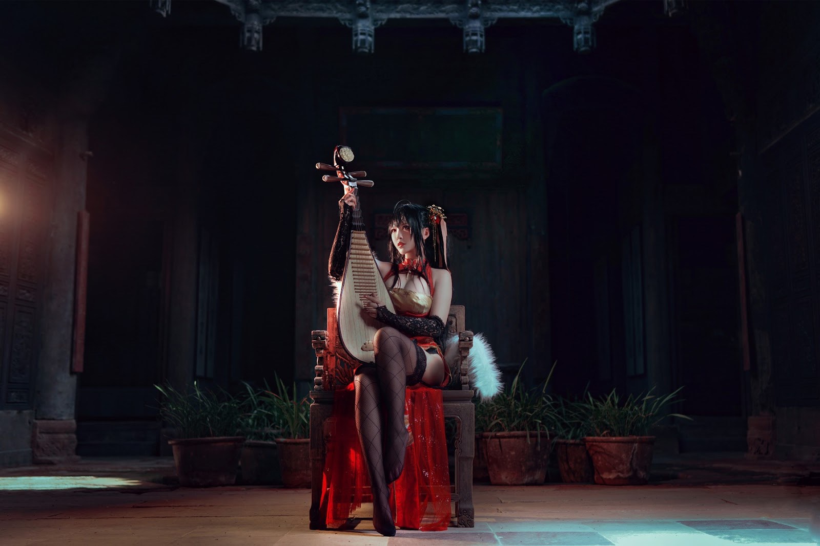 Cosplay 半半子 大凤旗袍 3