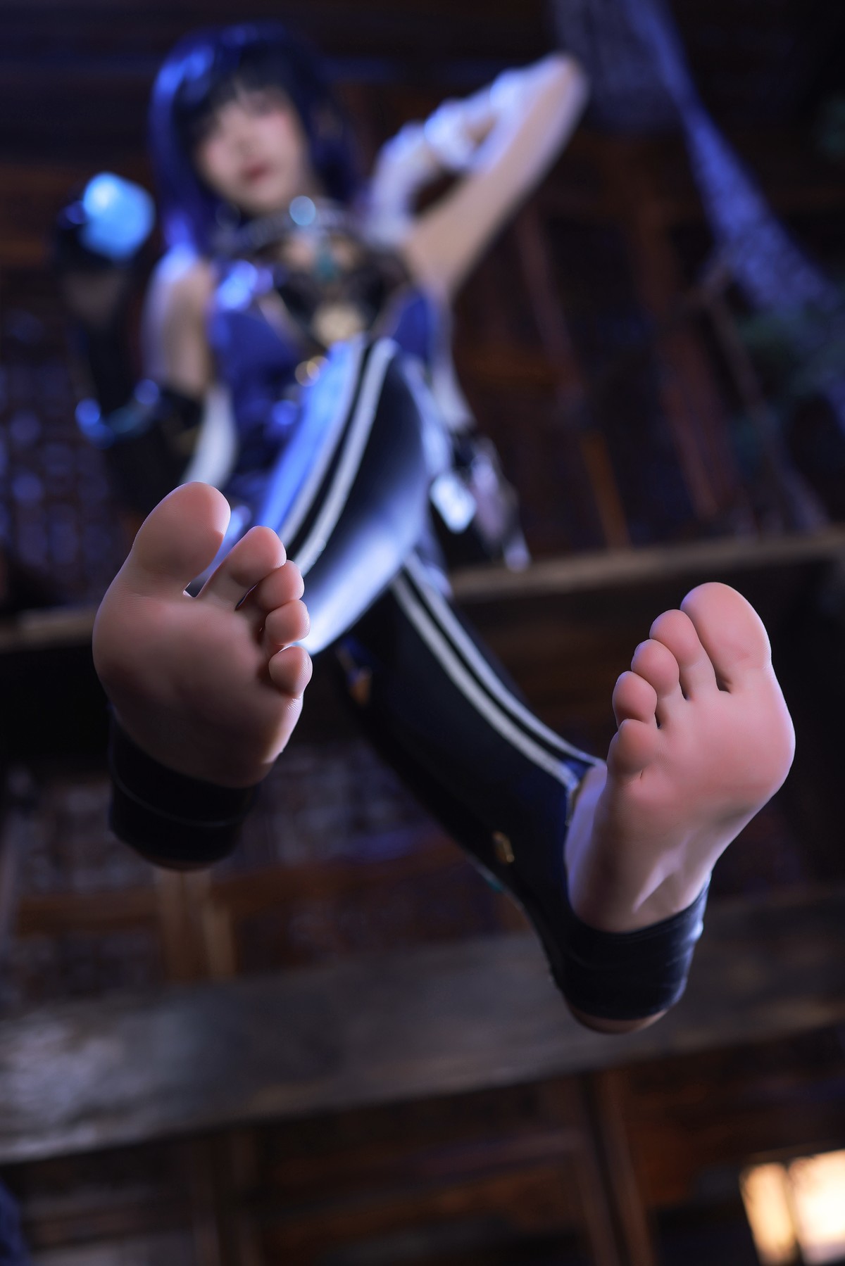水淼aqua Cosplay 夜兰 Yelan 19