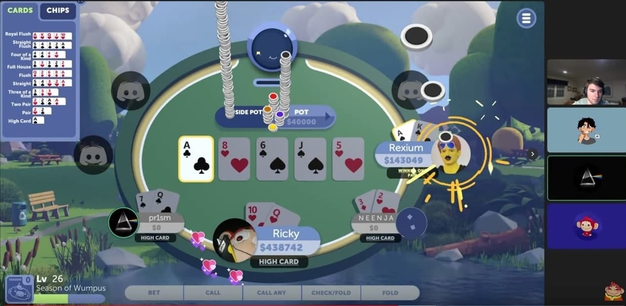 Discord poker