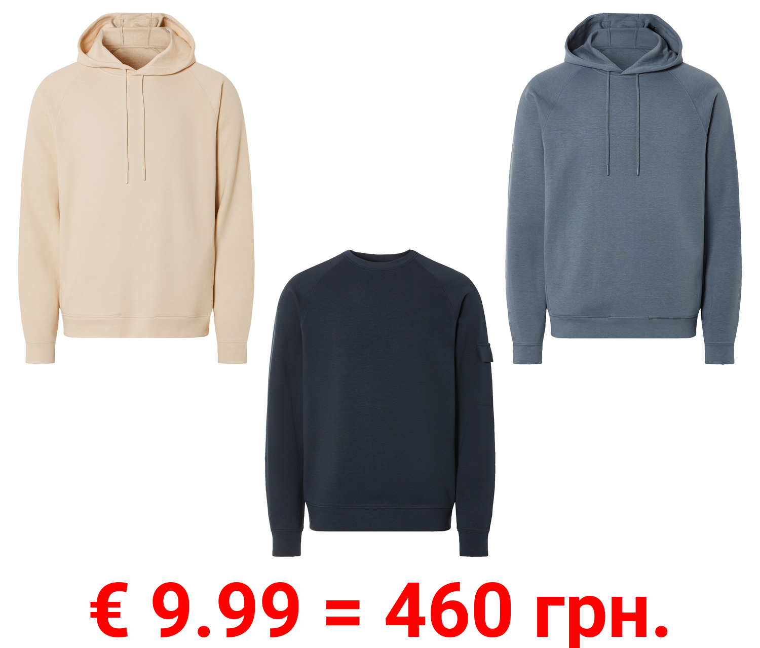 LIVERGY® Herren Sweatshirt / Sweathoodie mit Baumwolle