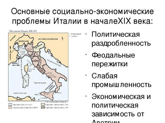 Италия политика кратко. Объединение Италии 19 века кратко. Политического положения Италии 19 в. Причины объединения Италии в 19 веке кратко. Проблемы объединения Италии.