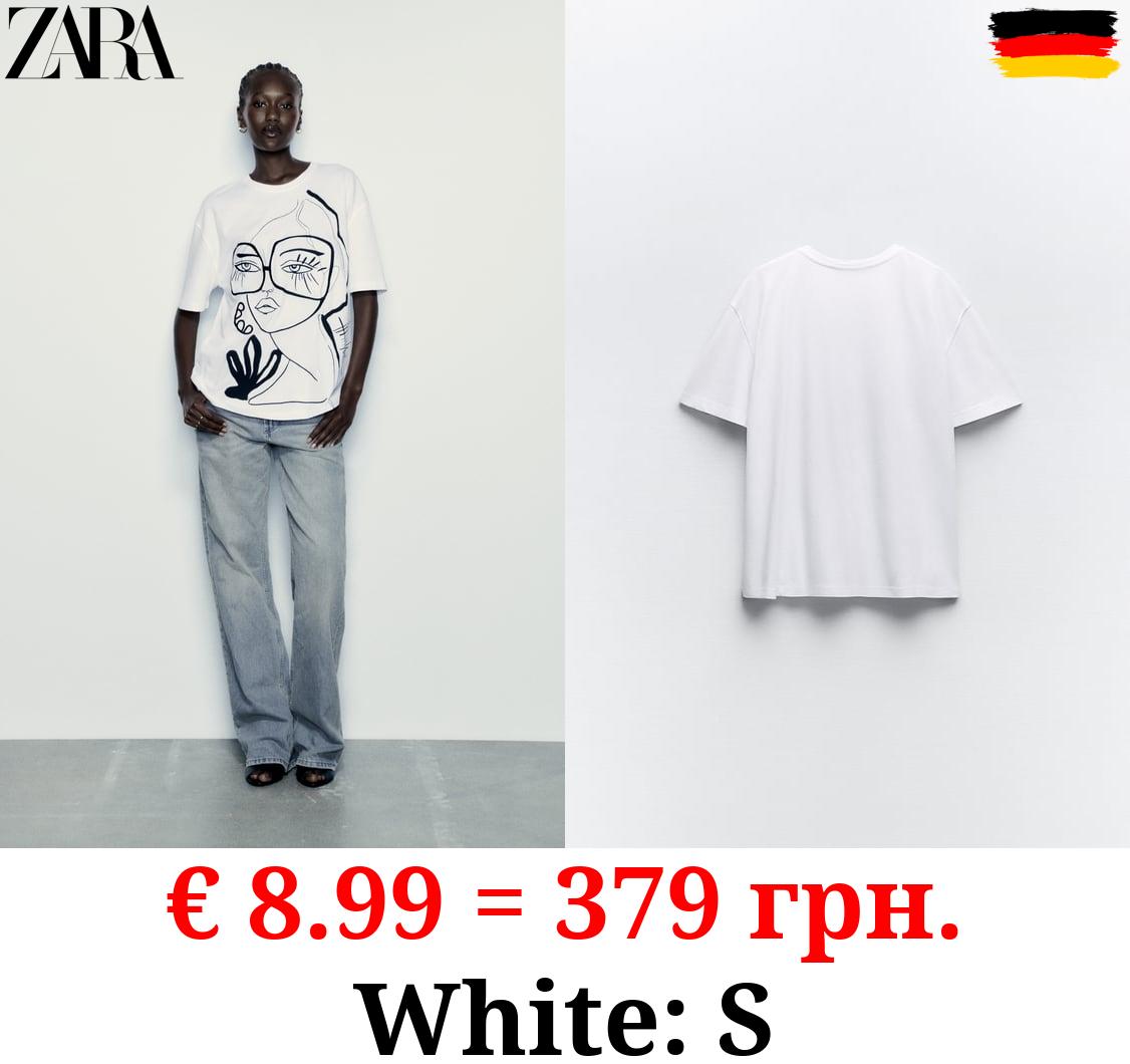 EMBROIDERED GIRL T-SHIRT