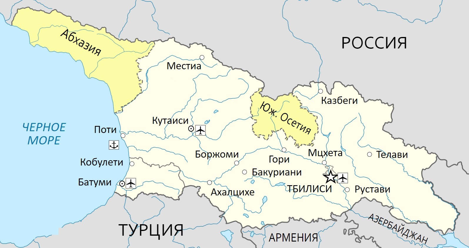 граница между абхазией и грузией