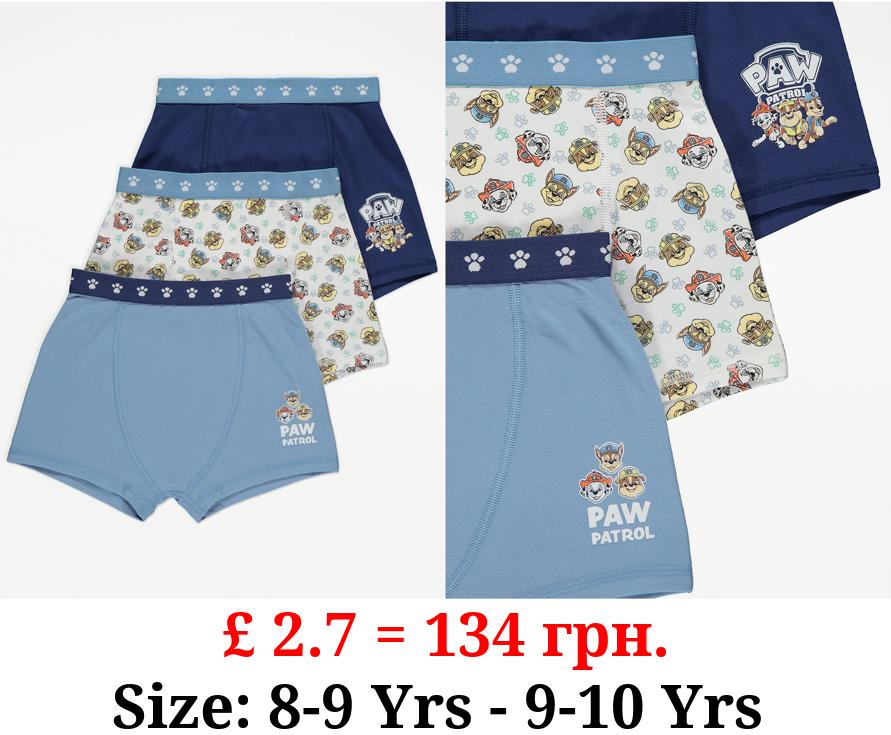 PAW Patrol Character Blue Trunks 3 Pack