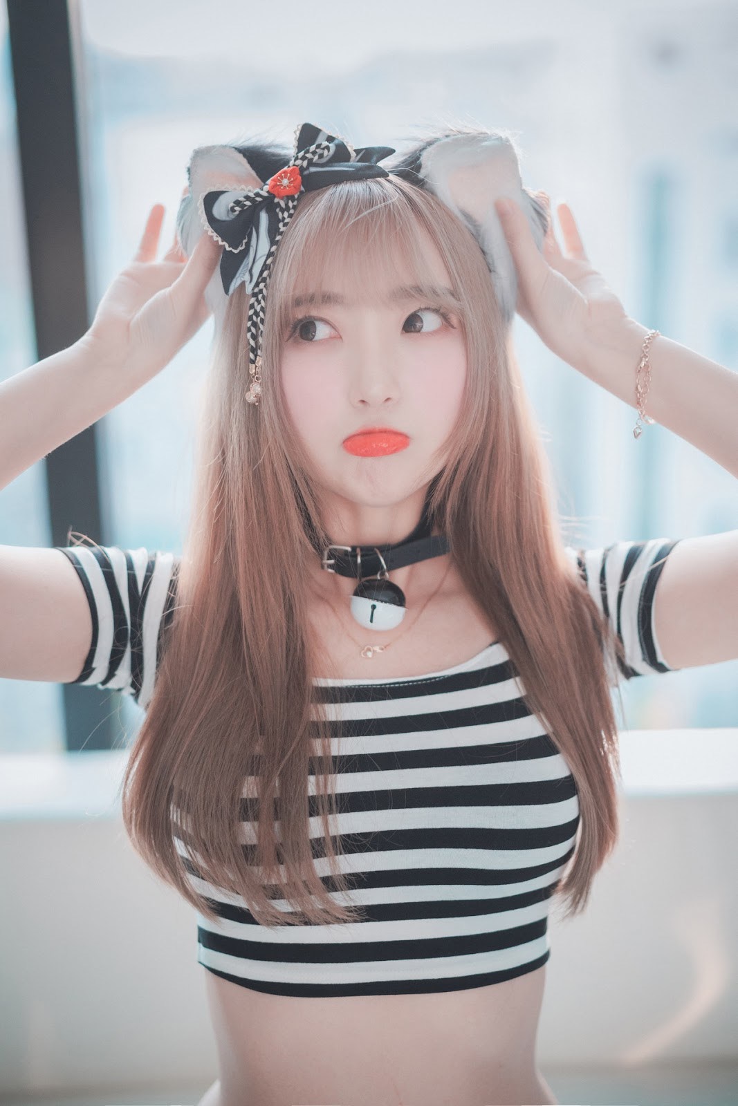 Hanari 하나리, [DJAWA] Catgirl in Stripes Set.01 10
