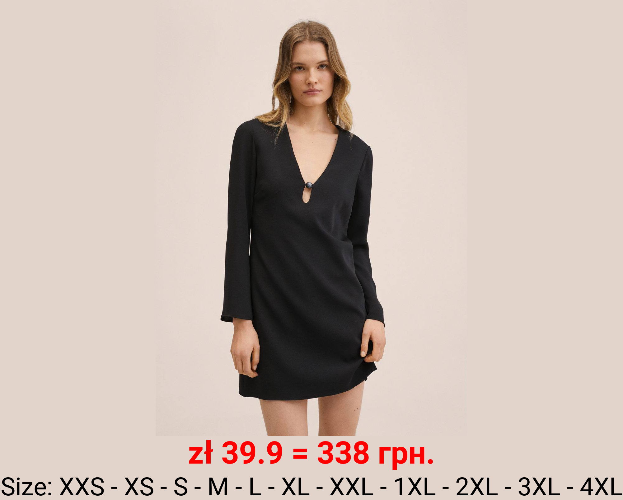 Vestido aplique cuello